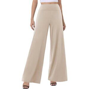 Wide Leg Palazzo Pants for Women 1 Khaki